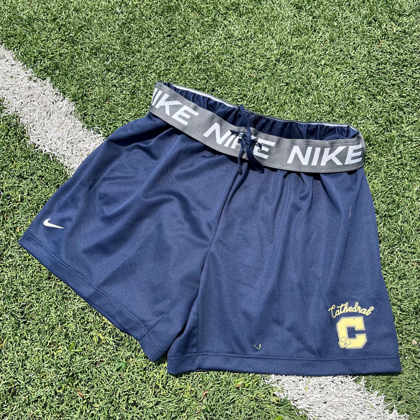Navy Women's Nike Attack Athletic Shorts