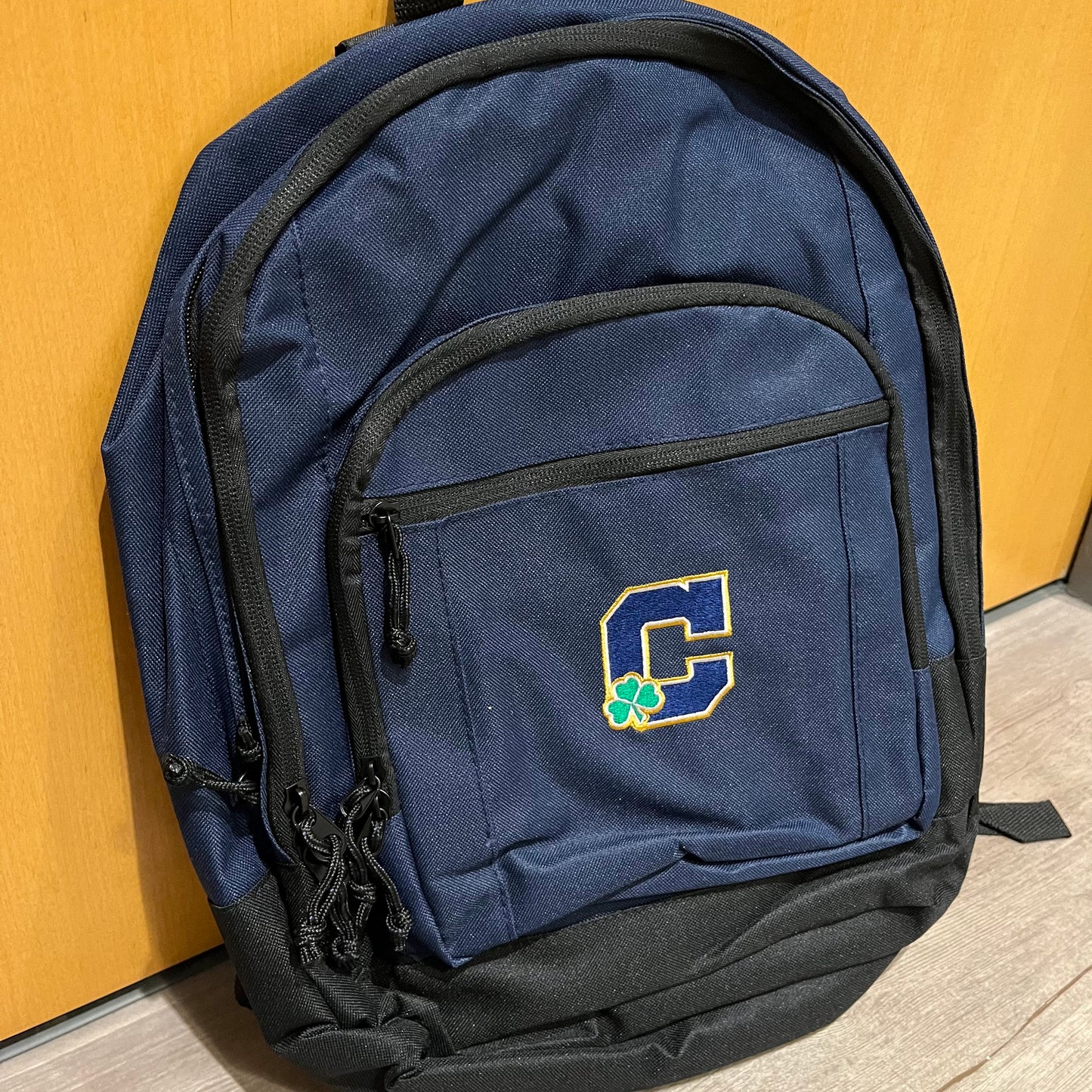 Navy Block C Backpack