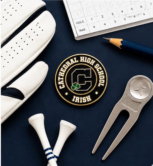 Cathedral High School Irish Golf Ball Marker