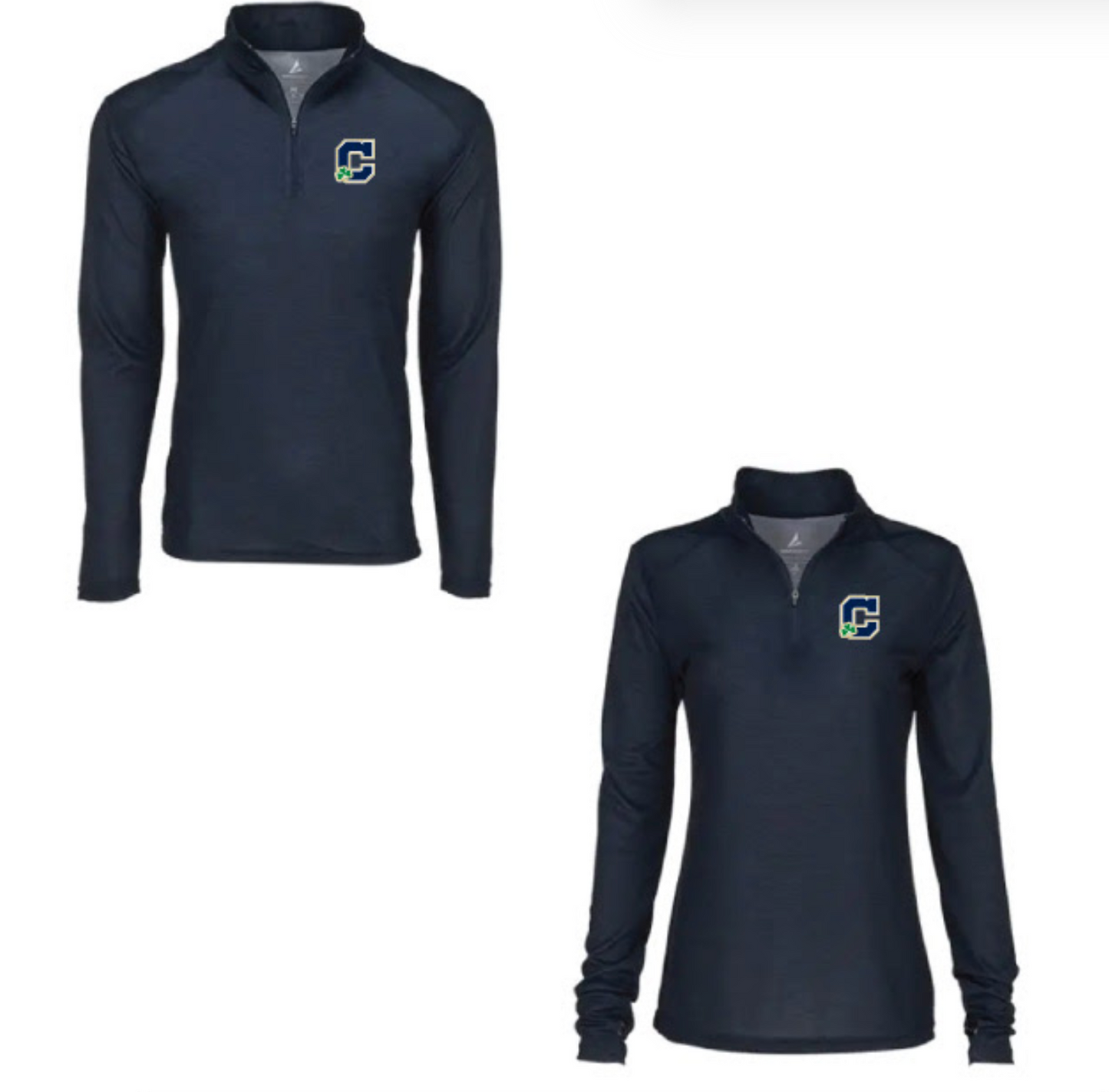 Men's Cathedral Irish Navy Quarter-Zip Pullover