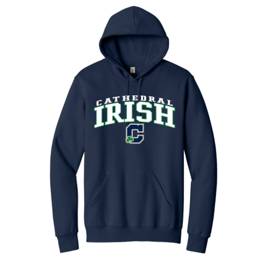 Cathedral Irish Navy Hooded Sweatshirt