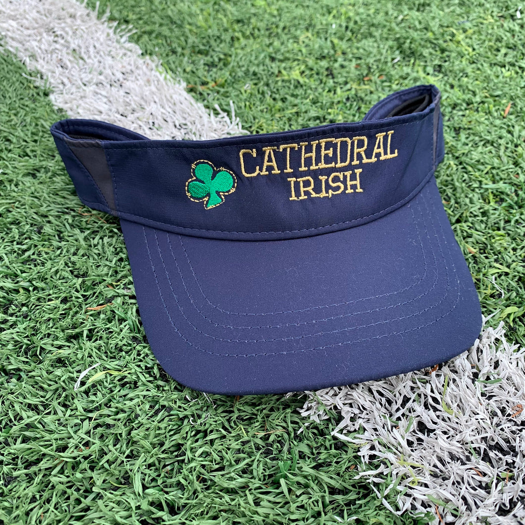 Cathedral Navy Embroidered Visor