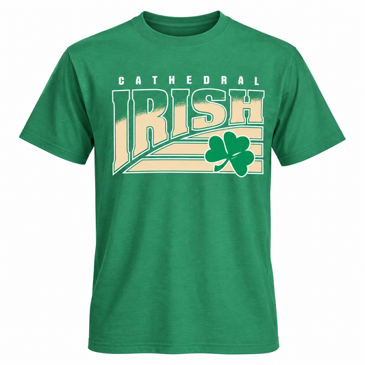 Cathedral Irish Vintage Varsity Tee – Green