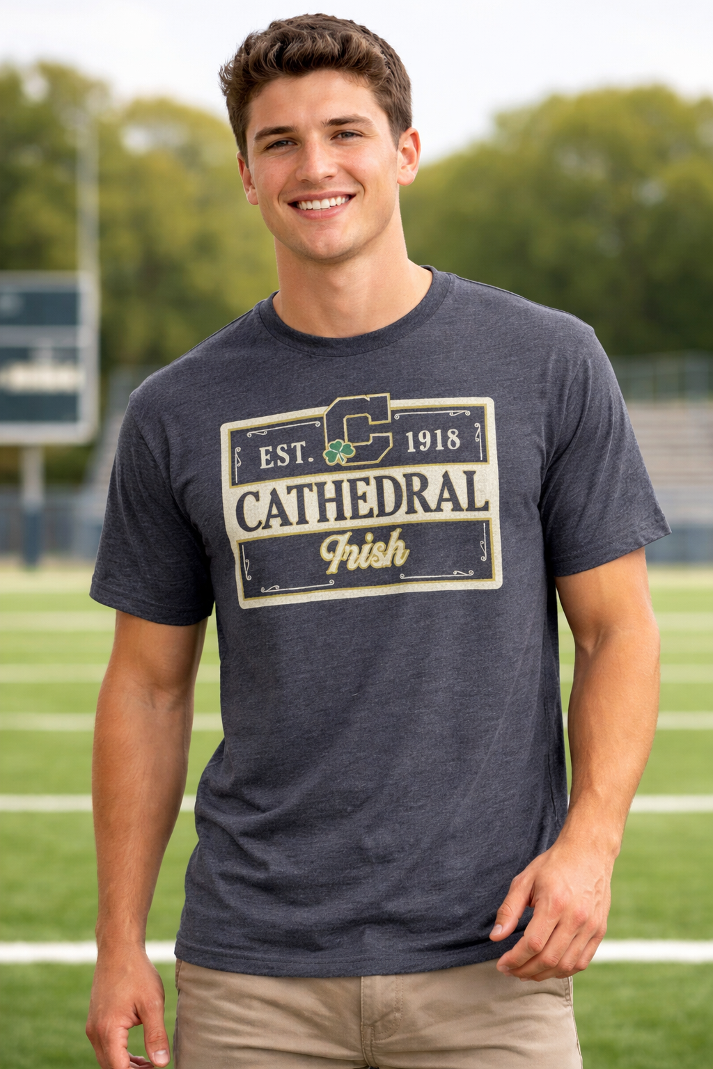 Cathedral Irish Est. 1918 Vintage Tee