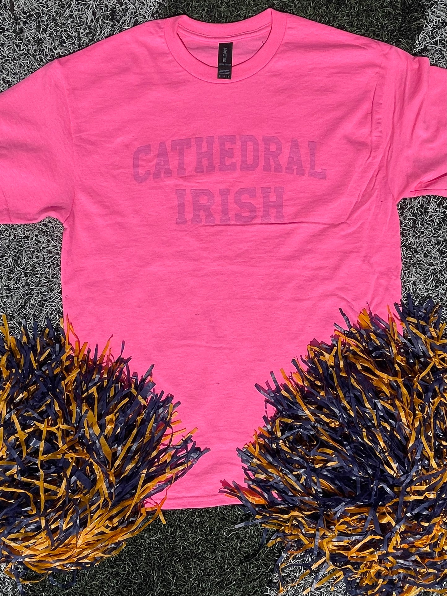Cathedral Irish Block Pink Tee