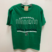 Load image into Gallery viewer, Cathedral Kelly Green Long Hauler T-shirt
