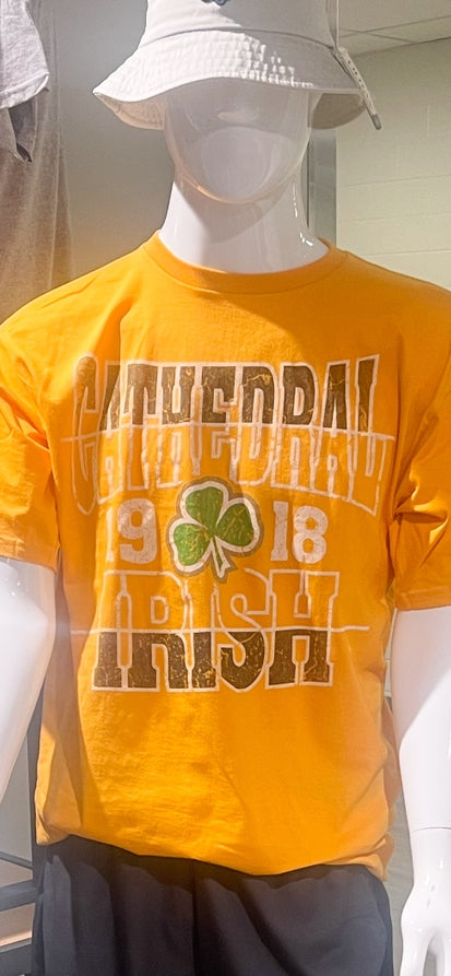 Side Scroll Gold Cathedral Tee
