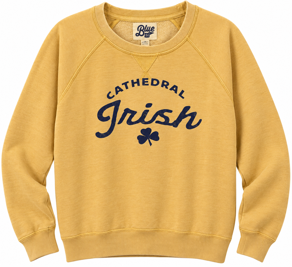 Vintage Gold Cathedral Irish Crewneck Sweatshirt
