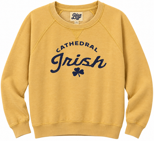 Vintage Gold Cathedral Irish Crewneck Sweatshirt