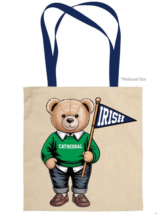Cathedral Teddy Bear Canvas Tote