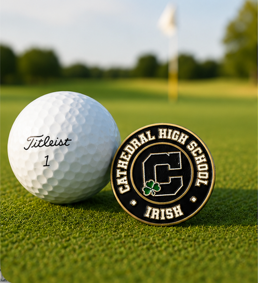 Cathedral High School Irish Golf Ball Marker