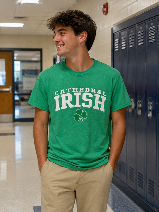 Cathedral Irish Shamrock Kelly Green Unisex Tee