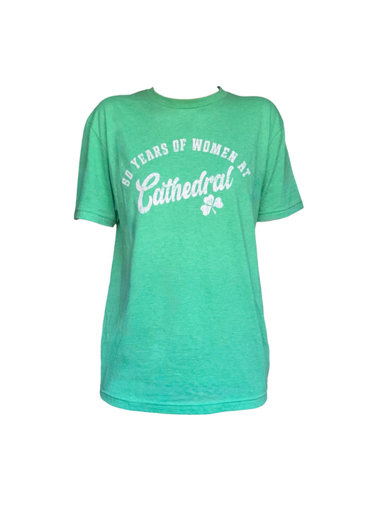 50 Years Tee – Kelly Green & Pink