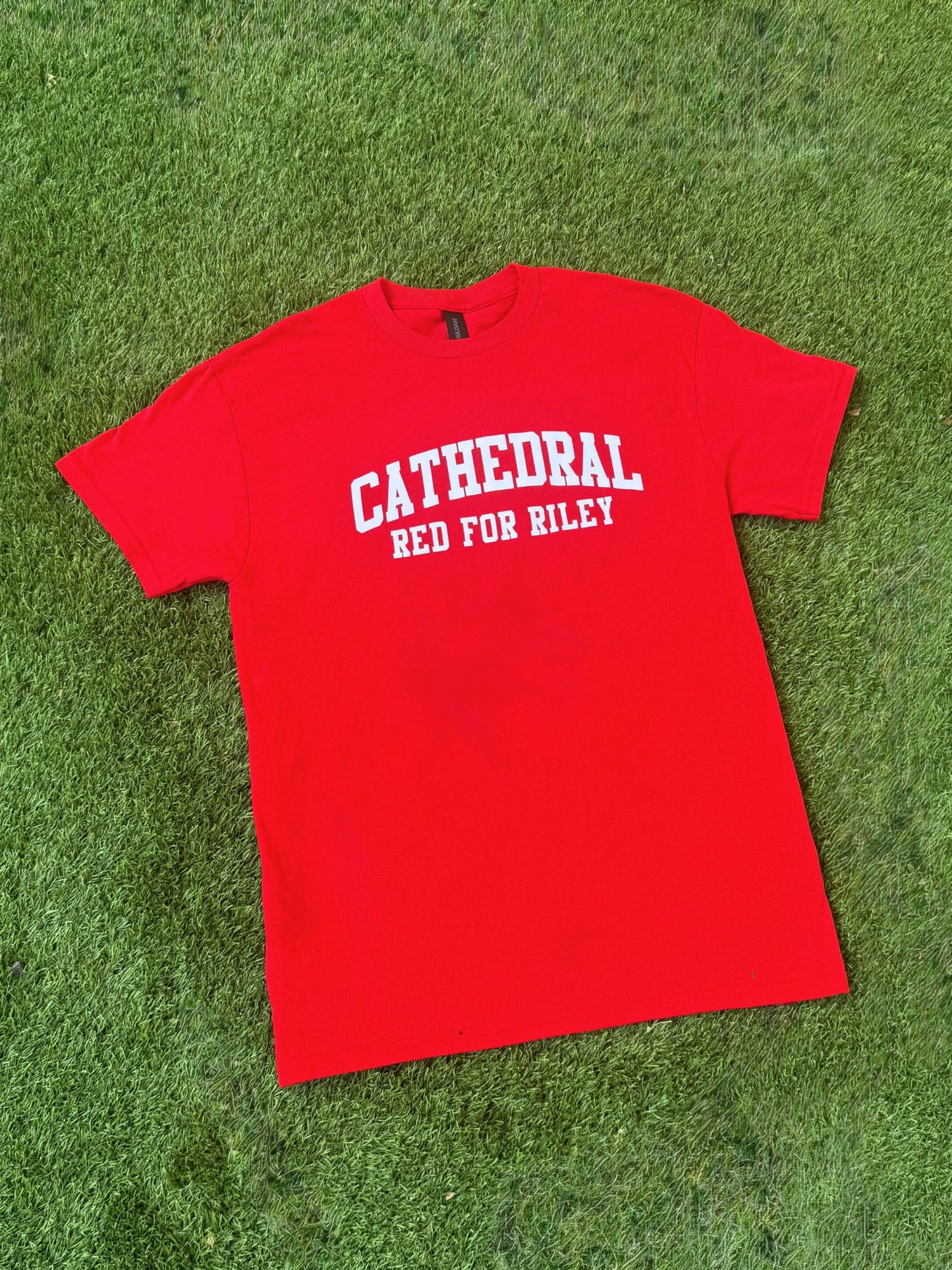 Cathedral Red for Riley Tees