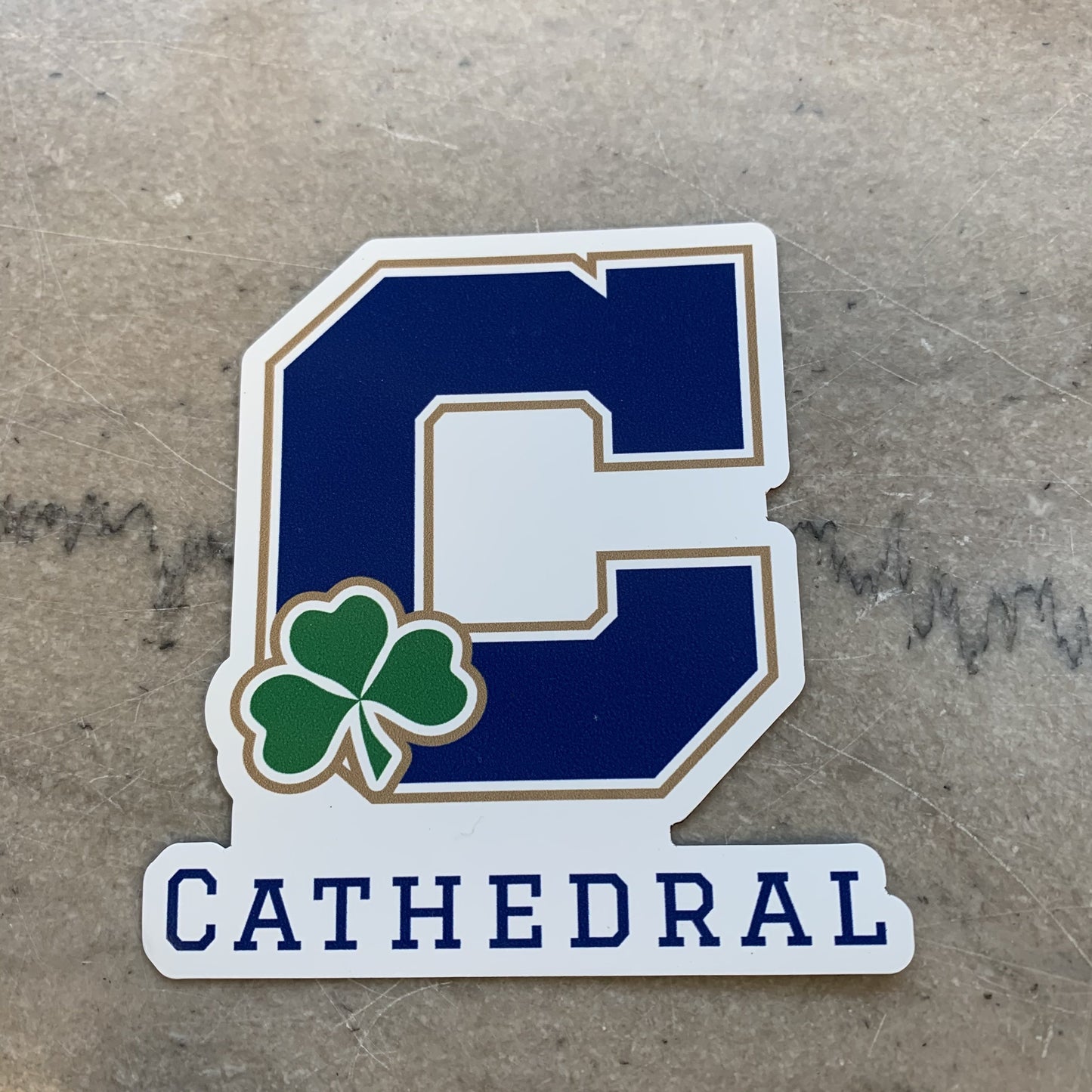 6x6 inch Block "C" Cathedral Magnet