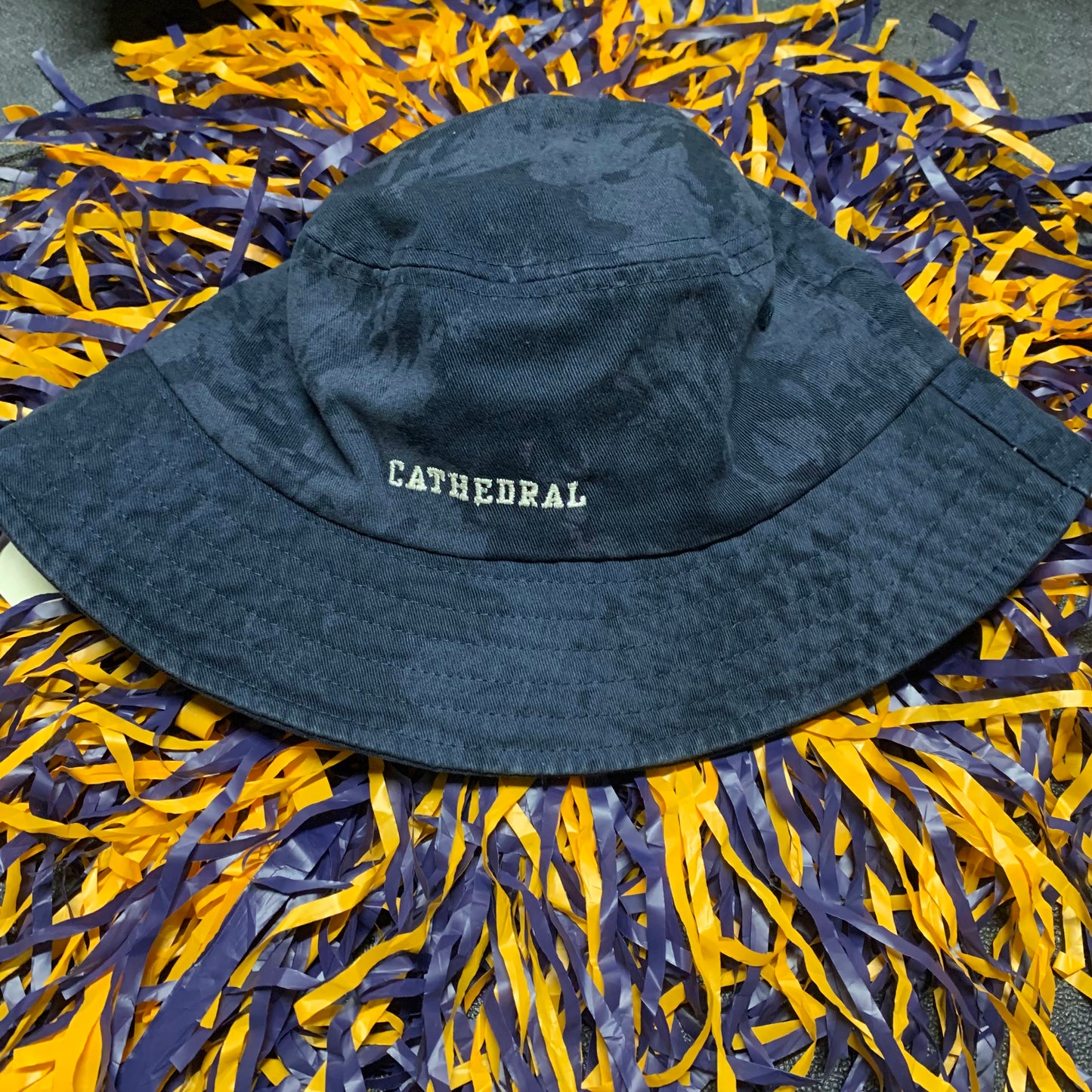 Navy Acid Wash Bucket Hat
